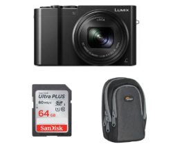 PANASONIC Lumix DMC-TZ100EB-K High Performance Compact Camera & Accessories Bundle